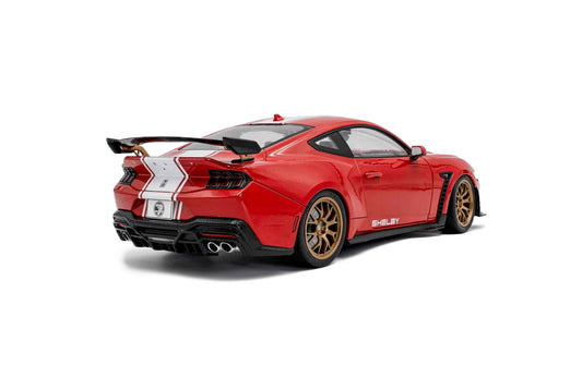 Solido 2025 Ford Shelby Mustang Super Snake Red w/ White Stripes 1:18 Cartsfy Inc.