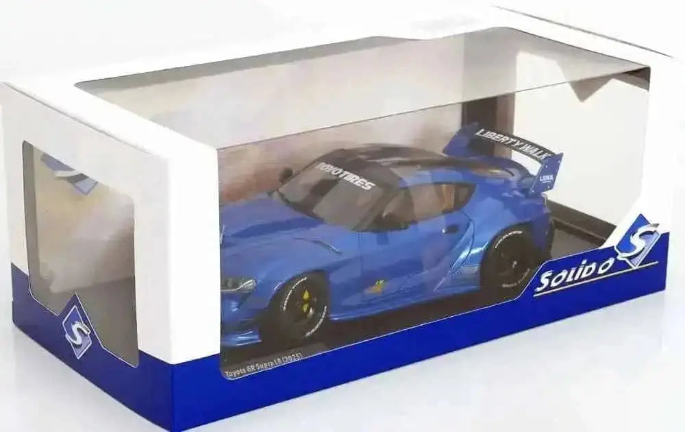 Solido 2025 Toyota GR Supra A90 Liberty Walk Blue Metallic 1:18 Cartsfy Inc.