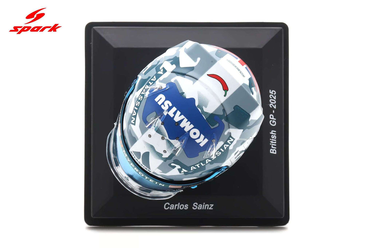 Spark-Model Williams Racing F1 Team Carlos Sainz Helmet British GP 2025 1:5 Cartsfy Inc.