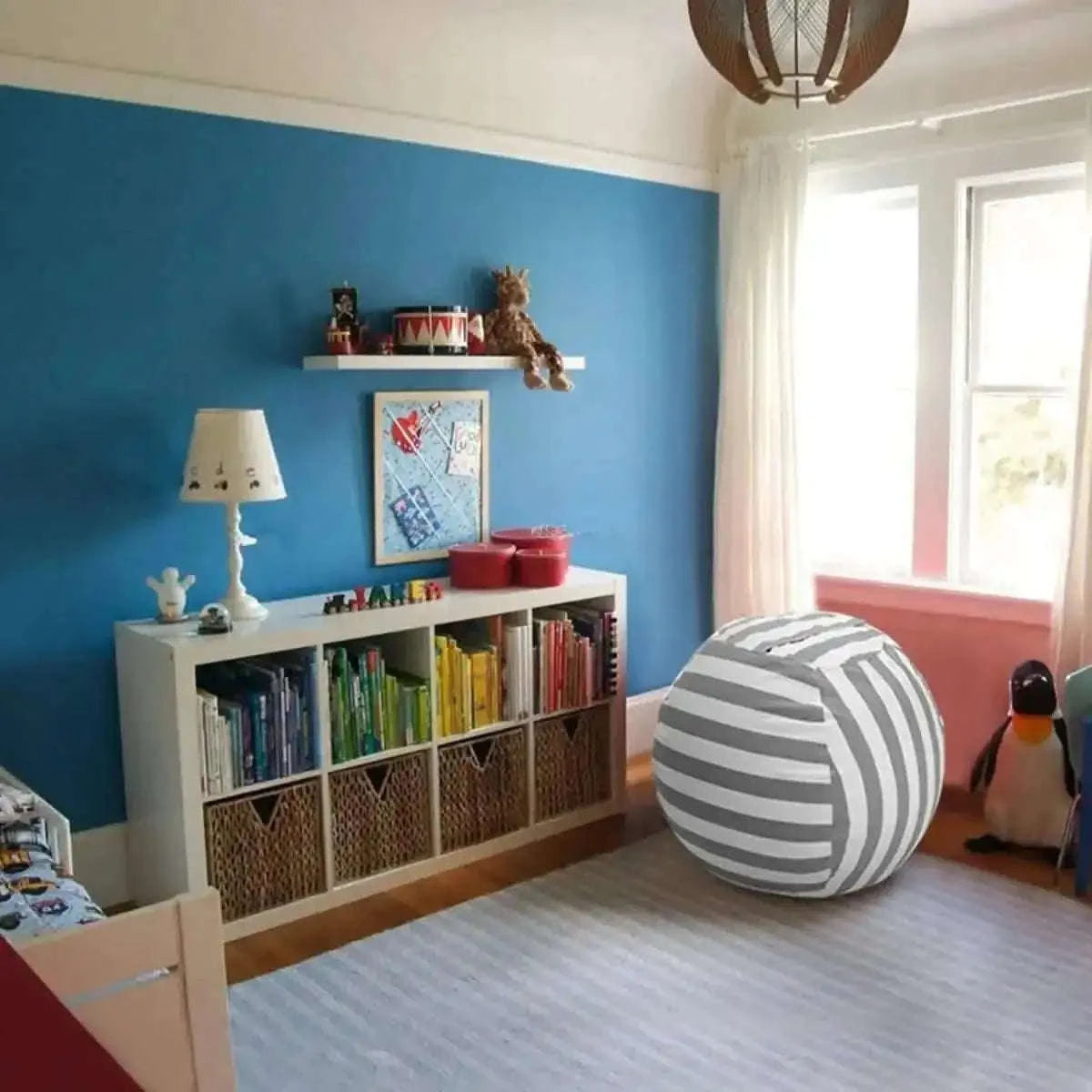 Stuffed Animal Storage Bean Bag Chair Cover Cartsfy Inc.