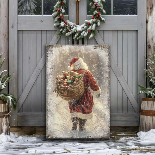 Vintage Christmas Santa Claus Wall Art II Cartsfy Inc.