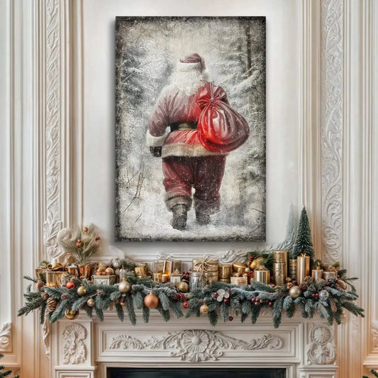 Vintage Christmas Santa Claus Wall Art III Cartsfy Inc.