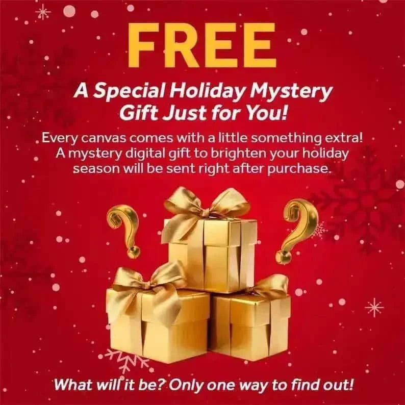 Vintage Christmas Tree Wall Art with Free Mystery Gift Cartsfy Inc.