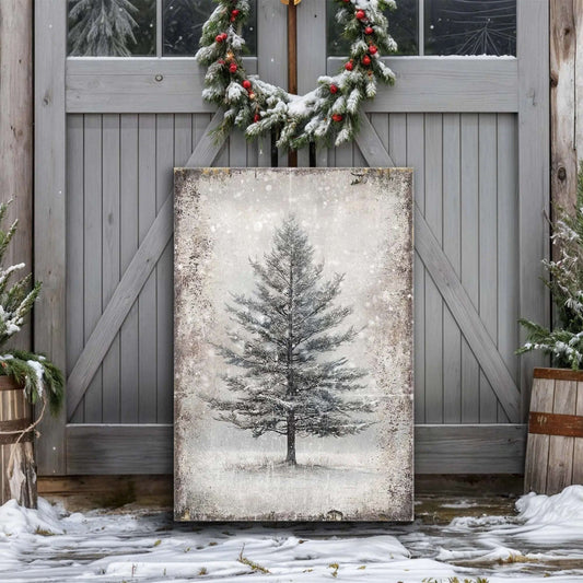 Vintage Christmas Tree Wall Art X Tailored Canvases 18x12 inch Medium Premium Gallery Wrapped 24x16 inch Large Premium Gallery Wrapped 36x24 inch Extra Large Premium Gallery Wrapped 18x12 inch Medium Premium Gallery Wrapped-24x16 inch Large Premium Gallery Wrapped-36x24 inch Extra Large Premium Gallery Wrapped-