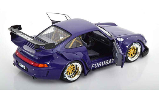 Werk83 Porsche 911 (993) RWB Rauh-Welt Furusato Sidney Hoffmann Purple 1:18 Cartsfy Inc.
