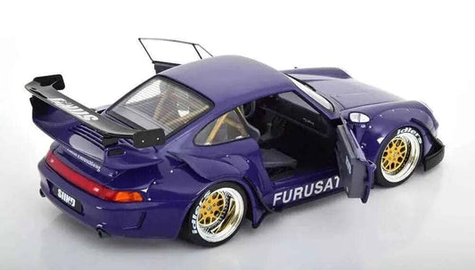 Werk83 Porsche 911 (993) RWB Rauh-Welt Furusato Sidney Hoffmann Purple 1:18 STM Diecast Default Title Default Title-