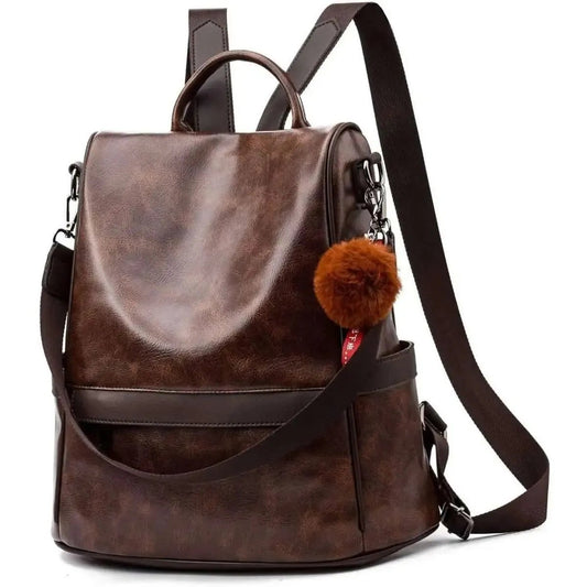 Women Backpack Purse PU Leather Anti-theft Casual Shoulder Bag DailySale M / Black M / Brown M / Tan M / Black-M / Brown-M / Tan-L / Black-L / Brown-L / Tan-