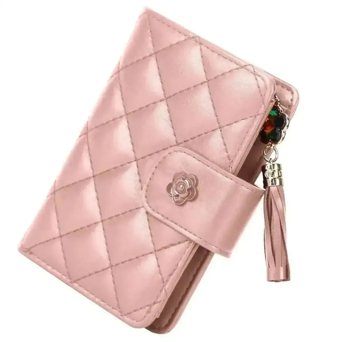 Women PU Leather Clutch Wallet DailySale Black Gold Red Black-Gold-Red-Pink-