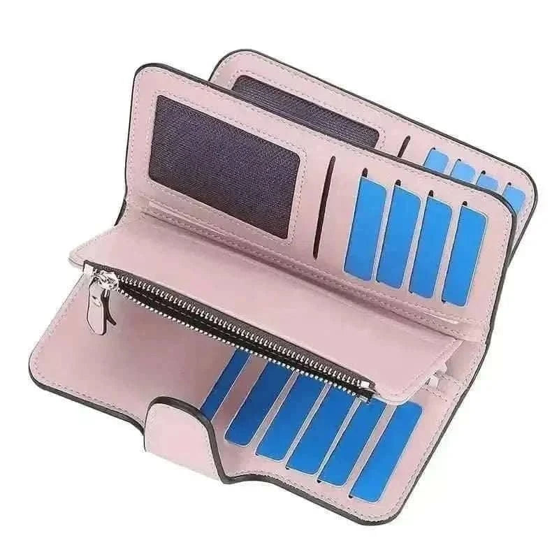 Women's Fashion Faux Leather Wallet with Card Slots & ID Window Cartsfy Inc.