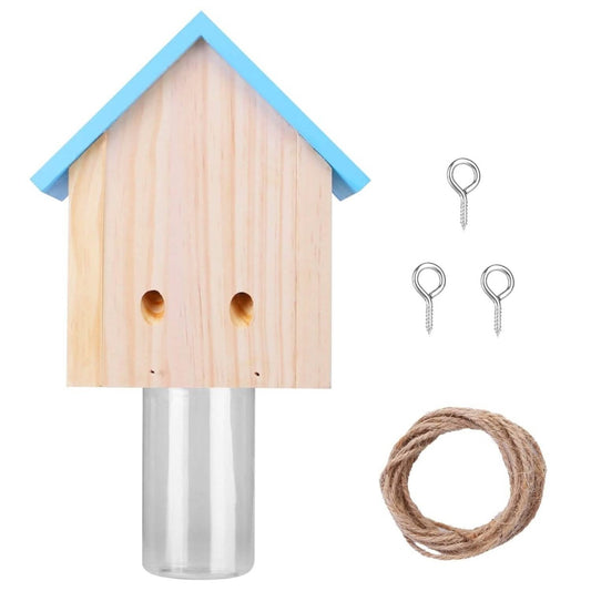 Wood Carpenter Bee Trap Outdoor Natural Pine Wood - Cartsfy Inc.