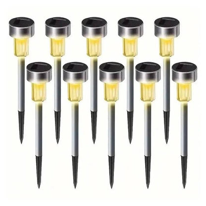 10-Pack: Outdoor Solar Landscape Lawn Light DailySale Multicolor White Warm White Multicolor-White-Warm White-