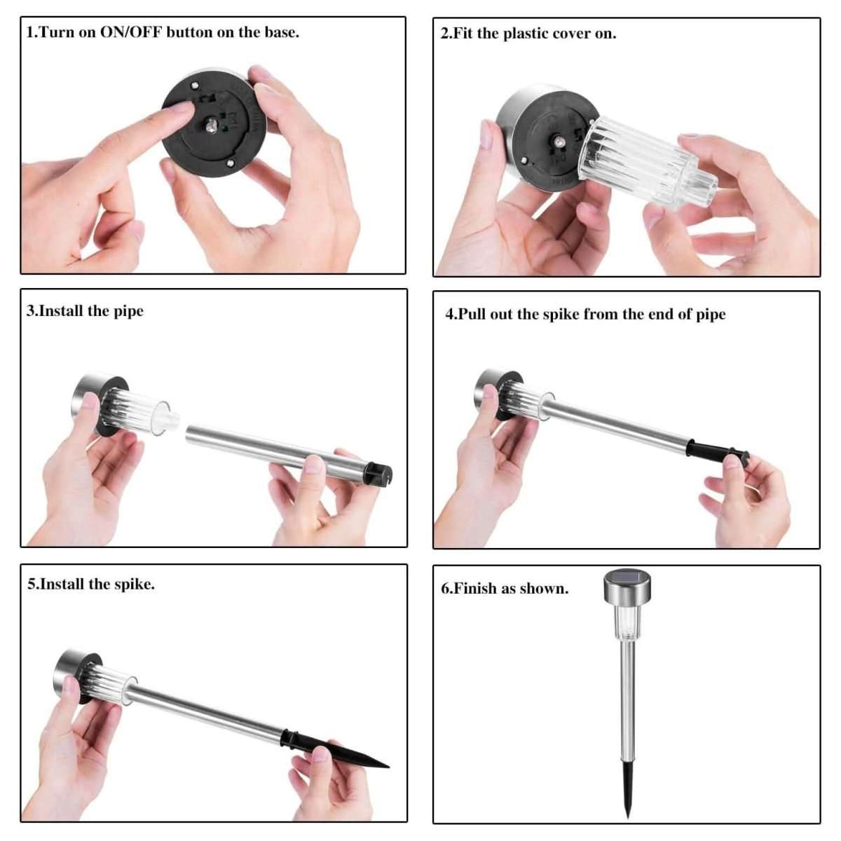 10-Pack: Outdoor Solar Landscape Lawn Light Cartsfy Inc.