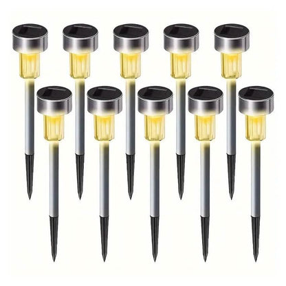 10-Pack: Outdoor Solar Landscape Lawn Light Cartsfy Inc.