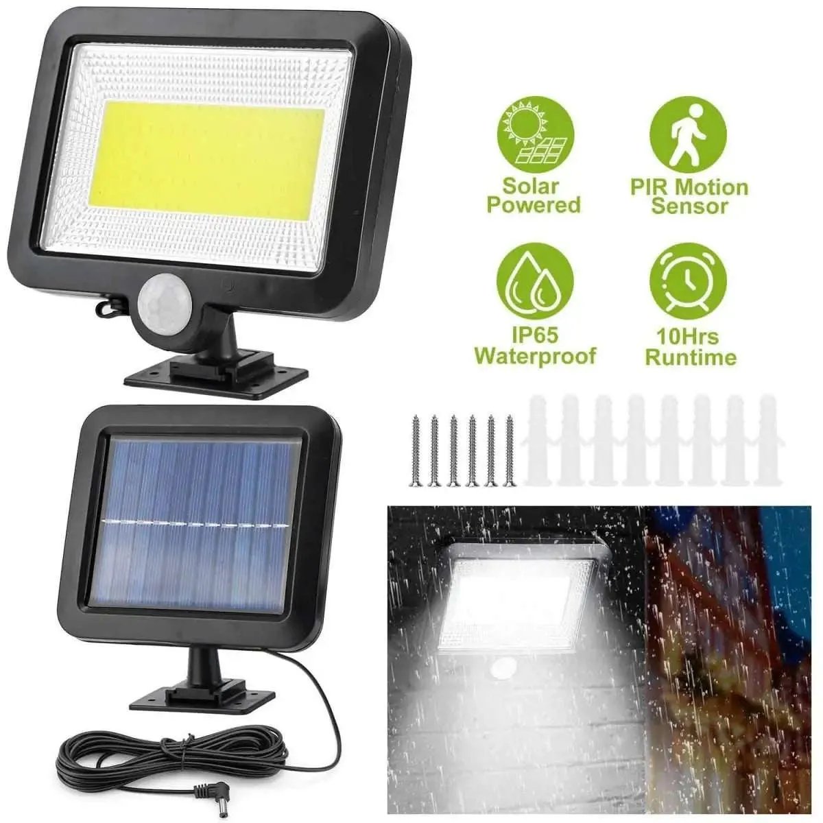 100 LED Solar Powered Wall Lights Outdoor DailySale Default Title Default Title-