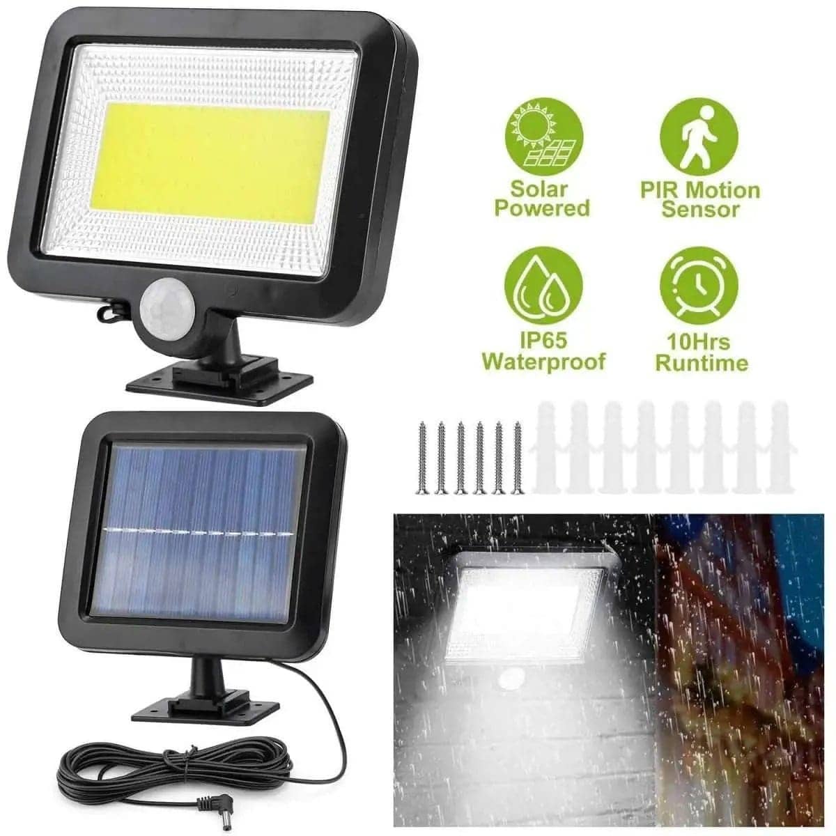 100 LED Solar Powered Wall Lights Outdoor DailySale Default Title Default Title-
