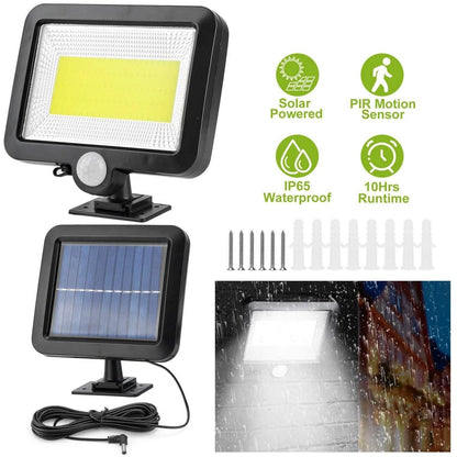 100 LED Solar Powered Wall Lights Outdoor - Cartsfy Inc.