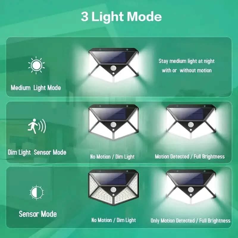 100-LED Solar Rechargeable Outdoor Light Cartsfy Inc.