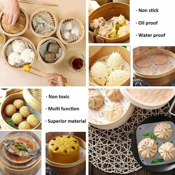 Air fryer parchment paper benefits: non-stick, oil proof, water proof, non toxic