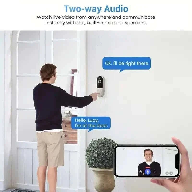 1080P HD Smart Doorbell Camera with AI Detection & Night Vision Cartsfy Inc.