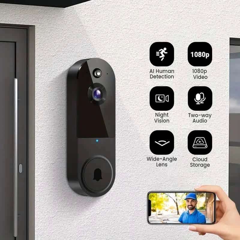 1080P HD Smart Doorbell Camera with AI Detection & Night Vision Cartsfy Inc.