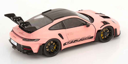 Solido 2024 Porsche 911 992 GT3 RS Pink w/ Black Wheels and Deco 1:18