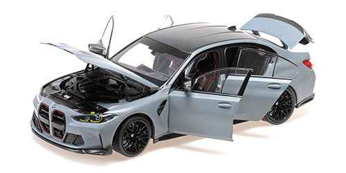 Minichamps 2023 BMW M3 CS (G80) Brooklyn Grey Metallic 1:18