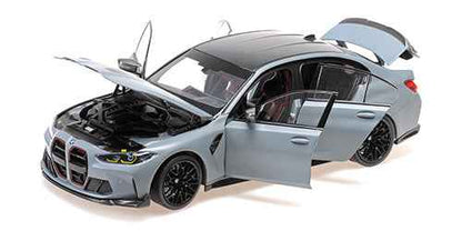 Minichamps 2023 BMW M3 CS (G80) Brooklyn Grey Metallic 1:18