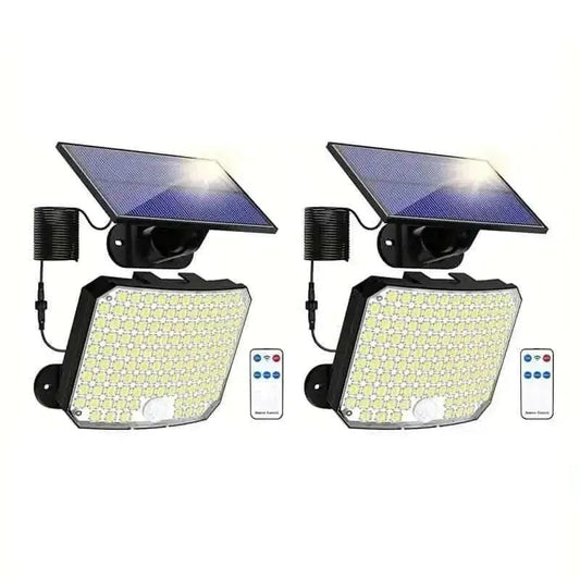 118 LED Solar Motion Sensor Flood Lights with Remote Control DailySale 1-Piece 2-Piece 1-Piece-2-Piece-