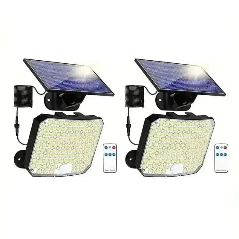 118 LED Solar Motion Sensor Flood Lights with Remote Control DailySale 1-Piece 2-Piece 1-Piece-2-Piece-