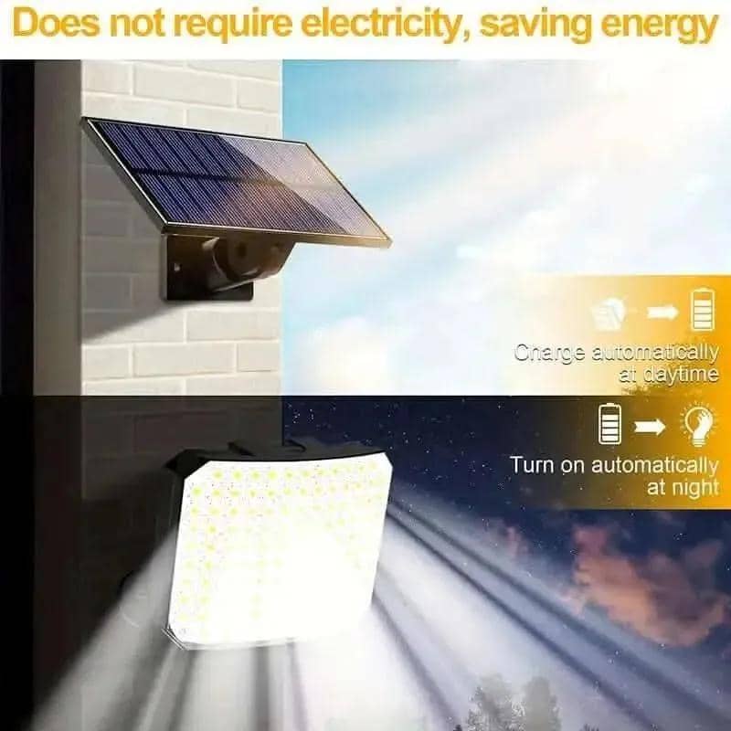 118 LED Solar Motion Sensor Flood Lights with Remote Control DailySale 1-Piece 2-Piece 1-Piece-2-Piece-