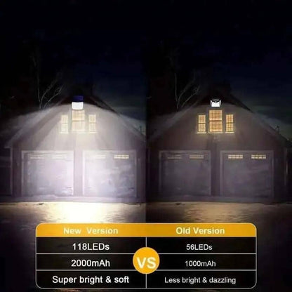 118 LED Solar Motion Sensor Flood Lights with Remote Control DailySale 1-Piece 2-Piece 1-Piece-2-Piece-