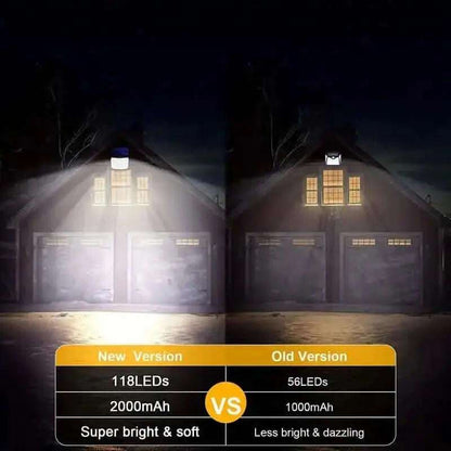 118 LED Solar Motion Sensor Flood Lights with Remote Control Cartsfy Inc.