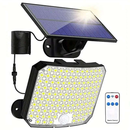 118 LED Solar Motion Sensor Flood Lights with Remote Control Cartsfy Inc.