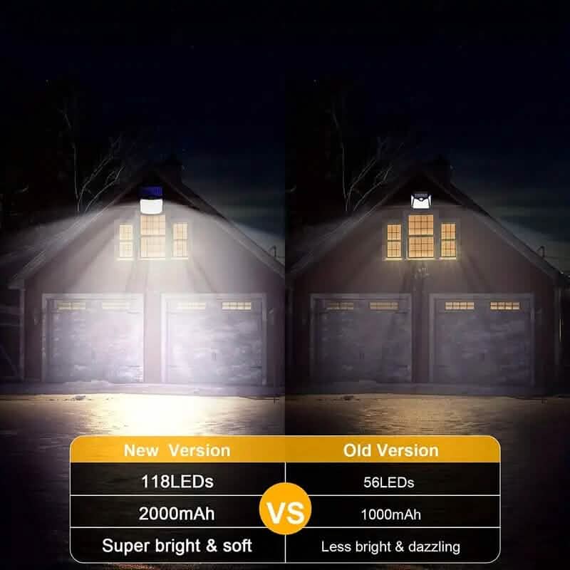 118 LED Solar Motion Sensor Flood Lights with Remote Control - Cartsfy Inc.
