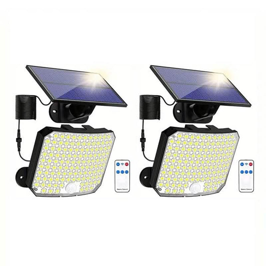 118 LED Solar Motion Sensor Flood Lights with Remote Control - Cartsfy Inc.