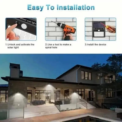 118 LED Ultra-Bright Solar Outdoor Lights DailySale 2-Piece 4-Piece 2-Piece-4-Piece-