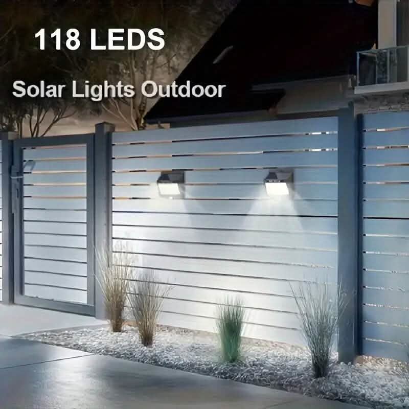 118 LED Ultra - Bright Solar Security Outdoor Lights - Cartsfy Inc.