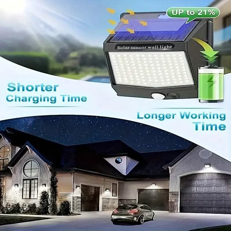 118 LED Ultra - Bright Solar Security Outdoor Lights - Cartsfy Inc.