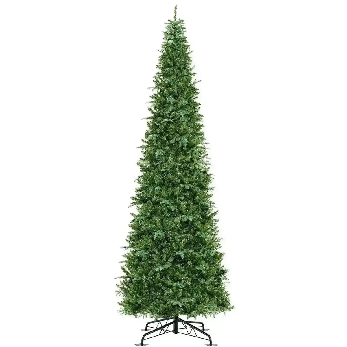 12 Feet Tall Prelit Hinged Artificial Christmas Tree with 2517 PVC PE Branch Tips Cartsfy Inc.