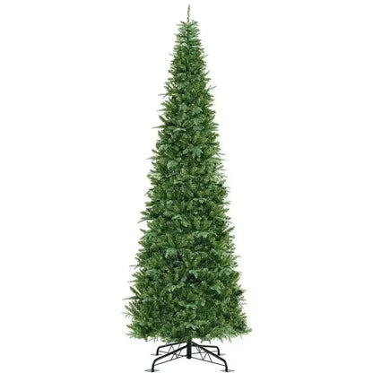 12 Feet Tall Prelit Hinged Artificial Christmas Tree with 2517 PVC PE Branch Tips Cartsfy Inc.