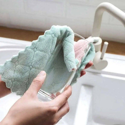 12-Pack: Kitchen Cloth Dish Towels DailySale Green/Gray Pink/Green Pink/Gray Green/Gray-Pink/Green-Pink/Gray-Purple/Gray-