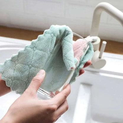 12-Pack: Kitchen Cloth Dish Towels DailySale Green/Gray Pink/Green Pink/Gray Green/Gray-Pink/Green-Pink/Gray-Purple/Gray-