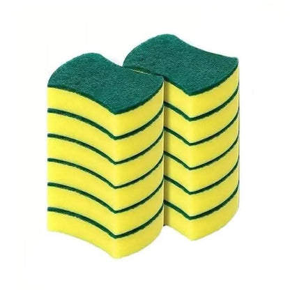 12-Piece Ultra-Fine Microfiber Kitchen Cleaning Sponge Set