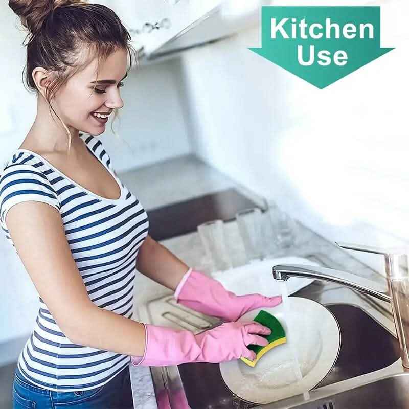 12 - Piece: Ultra - Fine Microfiber Kitchen Cleaning Sponge - Cartsfy Inc.