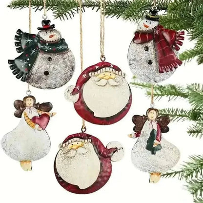 12-Pieces: Christmas Tree Colorful Resin Elk Pendant Decoration Cartsfy Inc.