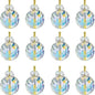12-Pieces: Multicolor Crystal Glass Christmas Balls Ornaments Cartsfy Inc.