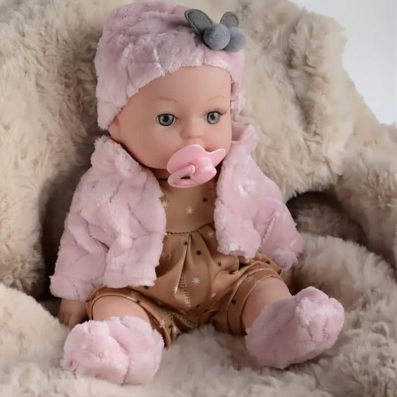 12" Pink Baby Doll – PVC Dress - Up Play Doll (Ages 3+) - Cartsfy Inc.