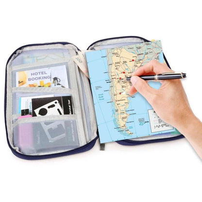 12 Pocket Travel Passport Wallet Cartsfy Inc.