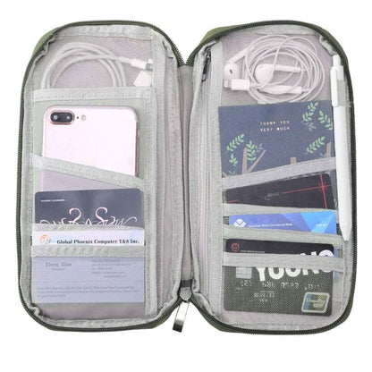 12 Pocket Travel Passport Wallet Cartsfy Inc.