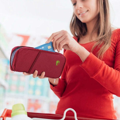 12 Pocket Travel Passport Wallet Cartsfy Inc.